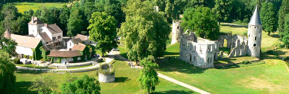 vue aériene chateau du vivier Fontenay-Trésigny